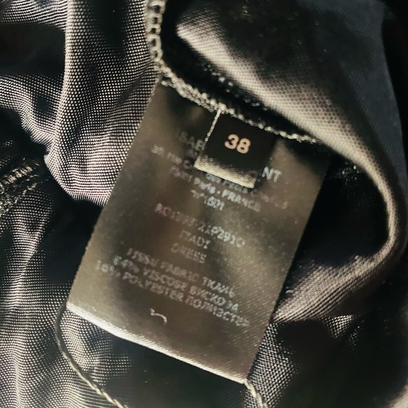 CHIC Isabel Marant silver leopard print mini lame long sleeve dress size 38 - Picture 10 of 13